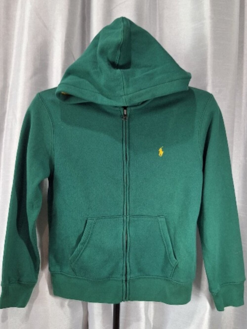 Authentic Polo Ralph Lauren NWT new green hoodie jacket size medium 10-12 y.o.